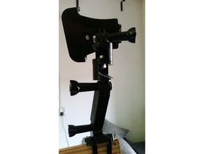 rotary gopro mount camera rotating 3d print model - Mito3D