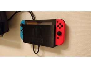 nintendo switch usb c hdmi dongle dock video games stand 3d print model - Mito3D