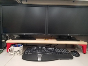 desk riser office monitor stand 3d print model - Mito3D