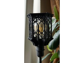 gothique ikea stehlampe + cura profil ender 2 ménage noir de style lampe stand la 3d print model - Mito3D