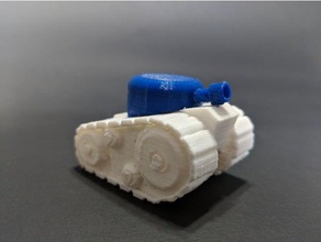 3dtankor two color tank dual extrusion print vehicles benchy calibration extruder tankor vehicle 3d print model - Mito3D