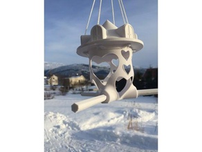 Vogel-feed fat ball holder addons outdoor & Garten Vogel Vogel-feeder fatball 3d print model - Mito3D