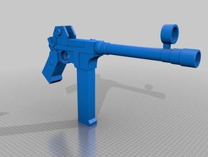 team fortress 2 smg video games cosplay prop weapon gun two game 3d print model - Mito3D