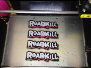 road kill Schilder & logos 3d print model - Mito3D