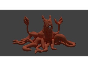squid monstre Les imprimantes 3d le calmar 3d print model - Mito3D