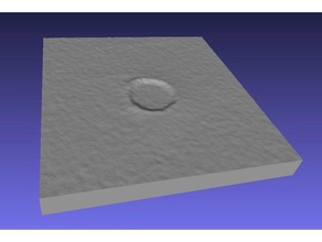 wolfe creek crater learning 3d map australia geography mountain topography raised relief 3d print model - Mito3D