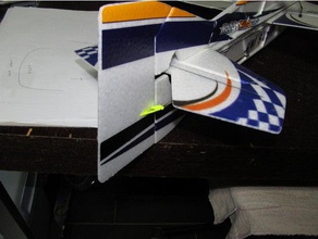 hobbyking mini saturno - attacco del timone di pezzi ricambio r c i veicoli 3d print model - Mito3D