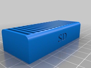 sd card holder office desk organizer equipment organization supplies 3d print model - Mito3D