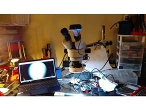 mikroskop bağlama Genius c615 usb kamera 3d print model - Mito3D