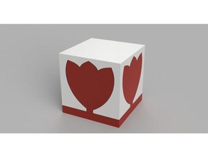 karen's magic dovetail storage box containers impossible ring tulip 3d print model - Mito3D