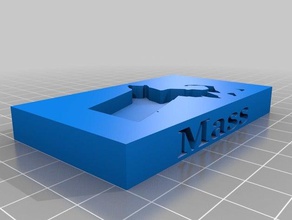 o estado de massachusetts sinais e logotipos estados unidos da américa 3d print model - Mito3D