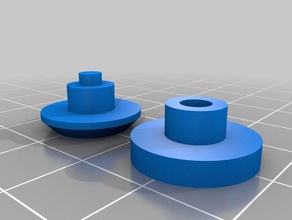 repuesto crocs - bot n botão peças de substituição 3d print model - Mito3D