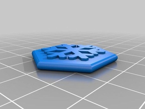 rpg status token ice toy & game accessories buff dragons dungeons effects tabletop 3d print model - Mito3D