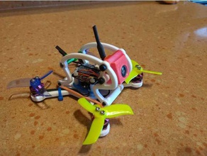 froggy 2 inch quad frame r c vehicles micro quadcopter 3d print model - Mito3D