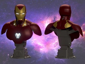 iron man mark 50 busto - avengers infinity war oggetti di scena infinito il ferro uomo guerra 3d print model - Mito3D