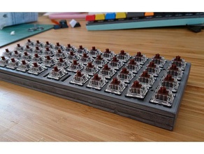 planck piastra caso teensy base il fai da te tastiera cassa della meccanica ortholinear la 3d print model - Mito3D