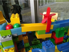 hubelino Kugelbahn erweiterten Teile Bau-Spielzeug duplo kompatibel lego-duplo Marmor ausgeführt 3d print model - Mito3D