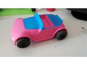 estrutura unibody de autorama mecânico brinquedos slot car 3d print model - Mito3D
