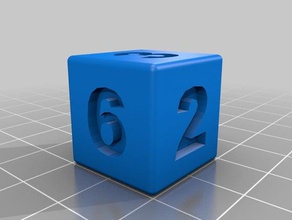 test dice cube 3d printing tests anet a8 calibration 3d print model - Mito3D