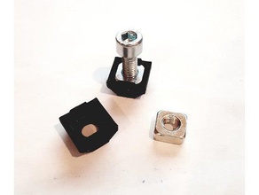 3030 6mm square nut adapter 3d printer parts extrusion haribo 3d print model - Mito3D