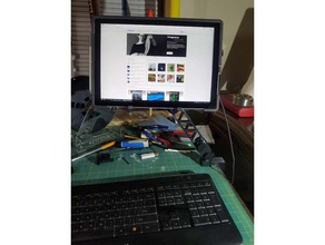 tablet mount arm desk clamp surface pro 3d print model - Mito3D