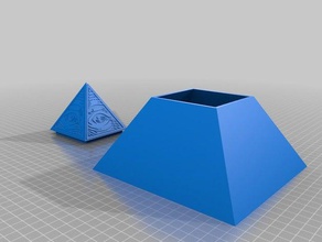illuminate box 3d printing illuminati 3d print model - Mito3D