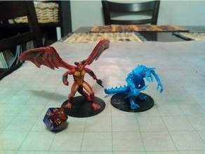 ice devil games abyss d&d demon dnd dungeons & dragons fiend hell pathfinder 3d print model - Mito3D