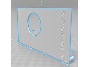 xfx amd radeon hd 6570 carénage du ventilateur décalque le bricolage gpu fan linceul 3d print model - Mito3D