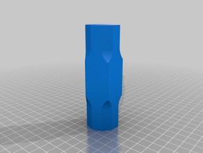 cabeça do martelo lidar com o molde ferramentas manuais 3d print model - Mito3D