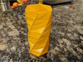 faceted vase sculptures 3d print model - Mito3D