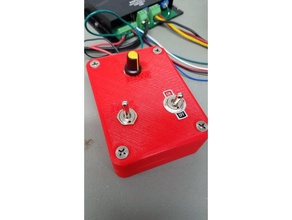 motor control enclosure - small diy bldc box dc controller electrical 3d print model - Mito3D