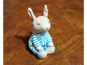 goodnight moon bunny 3d taranmış tarama ve kopyaları çocuk kitapları goodnightmoon doldurulmuş hayvan 3d print model - Mito3D