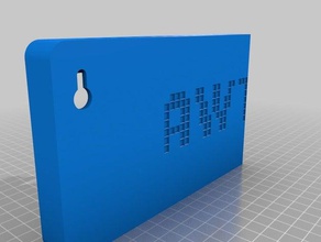 awtrix Gehäuse drucken flach 3d print model - Mito3D