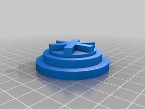 bouton étoile le bricolage contrôleur variateur rotatif perilla 3d print model - Mito3D