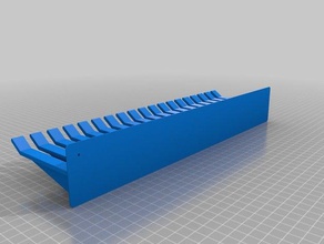 personalizable openscad soporte de alambre kabelkamm la electrónica el plátano clavija tipo banana bnc cable cómoda titular laboratorio enchufe 3d print model - Mito3D