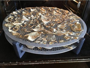 ikea pizza net mushroom drying rig kitchen & dining dryer food hack mushrooms 3d print model - Mito3D