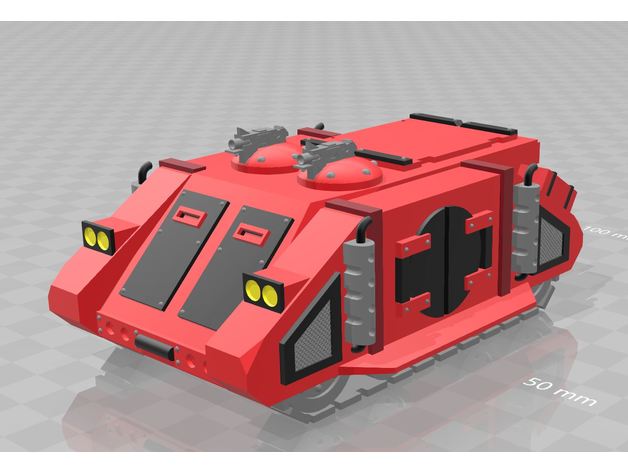 space marine rhino rogue trader version des véhicules les marines warhammer40k 3D print model - Mito3D