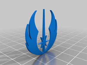 símbolo de jedi A impressão 3d 501 star wars 3d print model - Mito3D