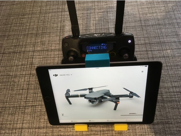 dji mavic pro compatible con ipad de control remoto accesorios 3D print model - Mito3D