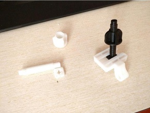 toilet cover lid fix - screw nut included bathroom base accessories 3d print model - Mito3D
