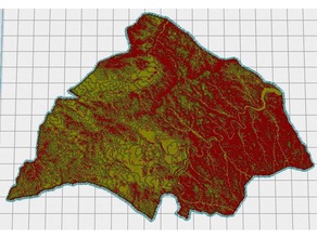 alca iz topographische Karte Physik & Astronomie aragon Geographie relief-Karte Spanien teruel Topographie 3d print model - Mito3D