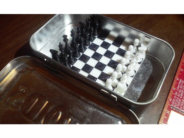 altoids zinn staunton Schachfiguren Schach Schach-Stücke Spiel-Stücke 3D print model - Mito3D