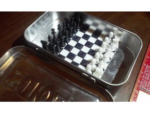 ilaçlar teneke staunton satranç taşları oyun parçaları 3d print model - Mito3D