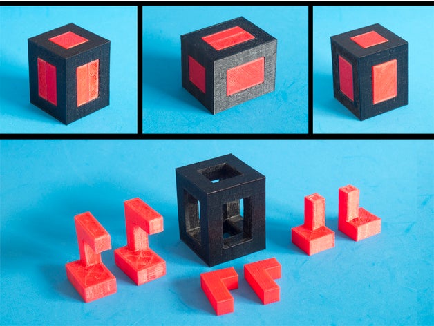 rompecabezas - triple gemelos puzzles de puzzle rompecabeza juguete los juguetes 3D print model - Mito3D