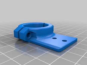 rotated drag-chain clamp mpcnc parts drag chain mount 3d print model - Mito3D