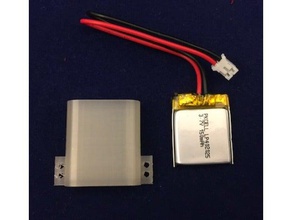 small lipo battery sleeve electronics case holder makeitwearit makeitwearitbook 3d print model - Mito3D