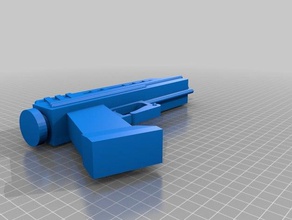 dc-17 diy blaster pistola bláster dc 17 película la de proposición realista star wars 3d print model - Mito3D