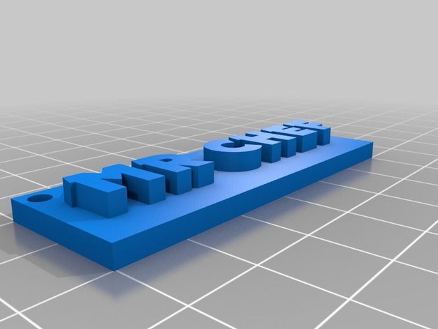 Anahtarlık Bay aşçı 3d baskı şef 3D print model - Mito3D