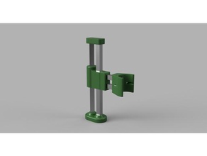 la perceuse à colonne les machines-outils profil en aluminium de forage drillpress 3d print model - Mito3D