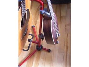 ukelele stand de agregar-en soporte guitarra la música 3d print model - Mito3D